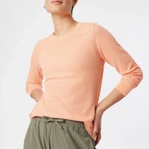 OUTDOOR VOICES Fasttrack Waffle Longseleeve In Melon